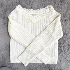 アクシーズファム　ビジュー付き　トップス