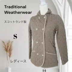 Traditional Weatherwearキルティングジャケット【S】茶系