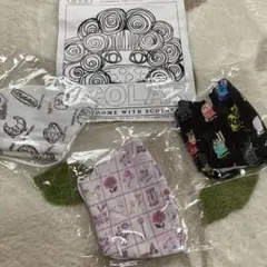 布マスク ３枚セット 可愛いデザイン　　スカラー