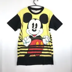 90s ディズニー ミッキー 半袖Tシャツ Sサイズ 両面プリント