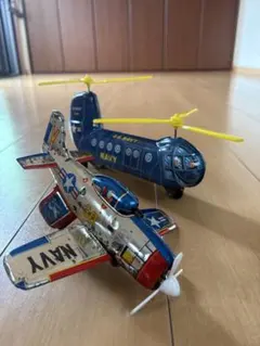 飛行機 ヘリコプター 模型 3点セット 昭和レトロ - メルカリ
