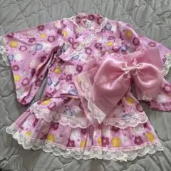 女児　女の子　浴衣　甚平　サイズ90