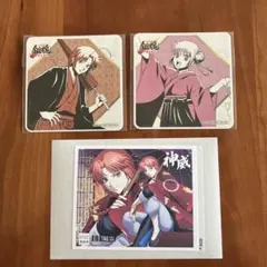 銀魂〜神威の自販機缶ステッカー＆神威神楽の春のぶらり旅コースター