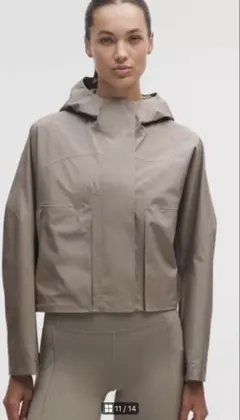 Lululemon ウィンドブレーカー カーキ　サイズ10
