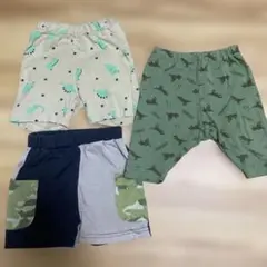 3点まとめ売り　短パン　ハーフパンツ　7分丈　80サイズ