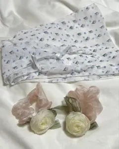 3点セット　バブーシュカ　スカーフ　花柄　シュシュ　nugu zara h&m