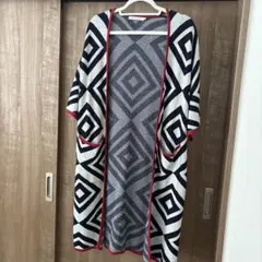 AZUL BY MOUSSY 幾何学模様 カーディガン M