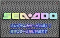 SEA-DOO　横幅30cm〜100cm　カッティングステッカー 2のサムネイル