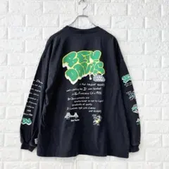 ベンデイビス/XL/濃灰/バックプリント/長袖Tシャツ/ポケット付き/ストリート