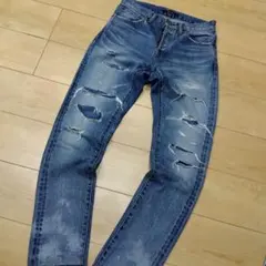Johnbull ジョンブル ダメージデニム 加工 ストレートSのサムネイル