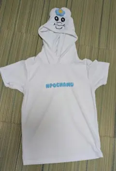 おぱんちゅうさぎ フード付き 半袖Tシャツ ホワイト