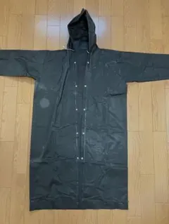 レインコート EVA製 大人用 軽量 携帯用 防水 カッパ ブラック 男女兼用