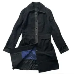 トゥモローランドコレクション ステンカラーコート 裏地玉虫色 シルク混