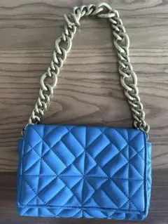 ZARA フェイクレザーチェーンバッグ