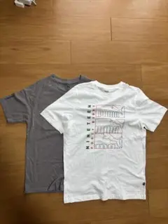 PUMA Tシャツ(グレーM ホワイトL)2枚セット