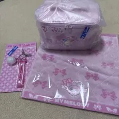 バニティケース ウサハナ ハンドタオル マイメロディ キーホルダー ハローキティ