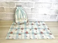 【ハンドメイド】給食セット　巾着袋・ランチョンマット