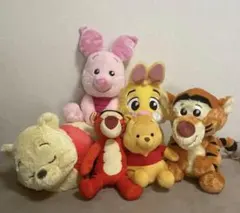 くまのプーさん　ティガー　ピグレット　ラビット　ぬいぐるみ　5点セット