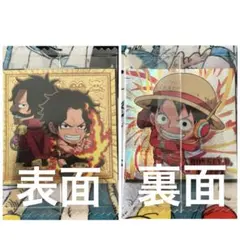 ワンピース 大海賊シールウエハース ゴールドパラレル エース & ロジャー