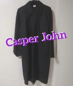 Casper John ラグランオーバーコート 黒