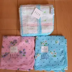 未使用　ELLE ハンカチ　タオルハンカチ　3枚セット