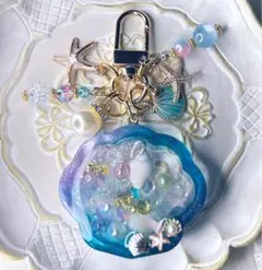 貝殻さん♡な♡ シェイカーキーホルダー　♡ シャカシャカキーホルダー　♡