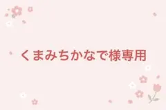 くまみちかなで様専用