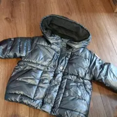 babyGap フード付き　ジャケット 18-24ヶ月 シルバー　ガンメタリック
