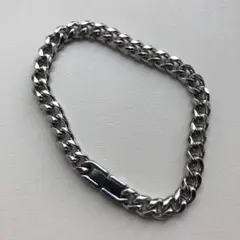喜平ステンレススチール チェーンブレスレット 6mm / 18cm
