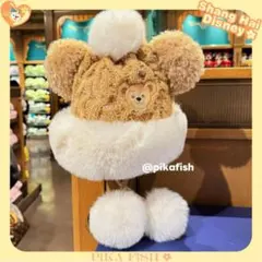 【現地購入☆正規品】ダッフィー　冬　ふわふわファンキャップ　上海ディズニー