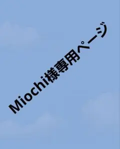 mmiochi様専用ページです。