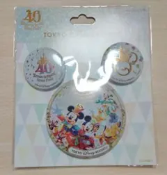 東京ディズニーリゾート 40周年 缶バッジセット