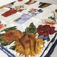 2508-323｜グッチ スカーフ シルク ホワイト 花柄