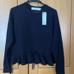 GU ROKU ぺプラムニットプルオーバー　L 未使用品