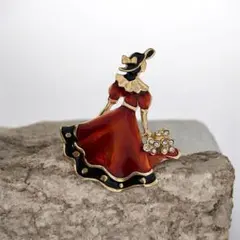 vintageヴィンテージレトロアンティーク貴婦人ブローチ