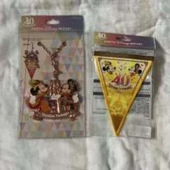 東京ディズニーリゾート 40周年 バッグチャーム フラッグのサムネイル