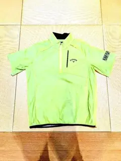 Callaway ライムグリーン ハーフジップ LLサイズ シャツ