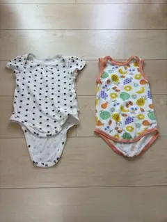 GAP、breeze ロンパース2点セット