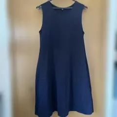 UNIQLO ノースリーブワンピース ネイビー Lサイズ