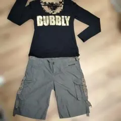 ✙y2k・BILLABONG カーゴショートパンツ /カットソーサービス❤のサムネイル