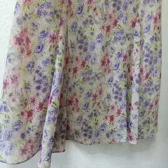 LAURA ASHLEY フラワープリント ロングスカート サイズ7