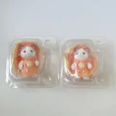 シルバニアファミリー　キラキラくじ　Ｇ賞　ラテネコ　2点セット