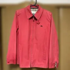 古着 Burberry スウィングトップ レッド38 ブルゾンジャケット