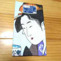 手ぬぐい　ガーゼタオル　３５ｃｍ✕７７ｃｍ　日本美人画　歌麿　赤富士　新品未使用