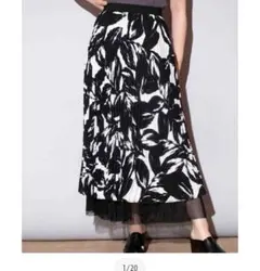 【いいね不要❌❌❌】オズモーシス/メッシュヘムプリーツスカートのサムネイル