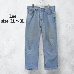 リー メンズジーンズ デニムパンツ ブルー リラックスフィット 綿 H0388