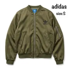 adidas アディダス MA-1 ジャケット ブルゾン 軽量 薄手 ロゴ Sのサムネイル