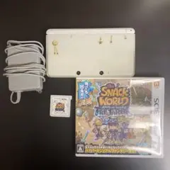 ニンテンドー3DS ホワイト 本体とスナックワールド