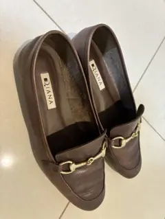 DIANA ローファー 24cm ビット　ローファー キャメル　ダイアナのサムネイル