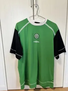 UMBRO 緑/黒 半袖スポーツシャツ L
